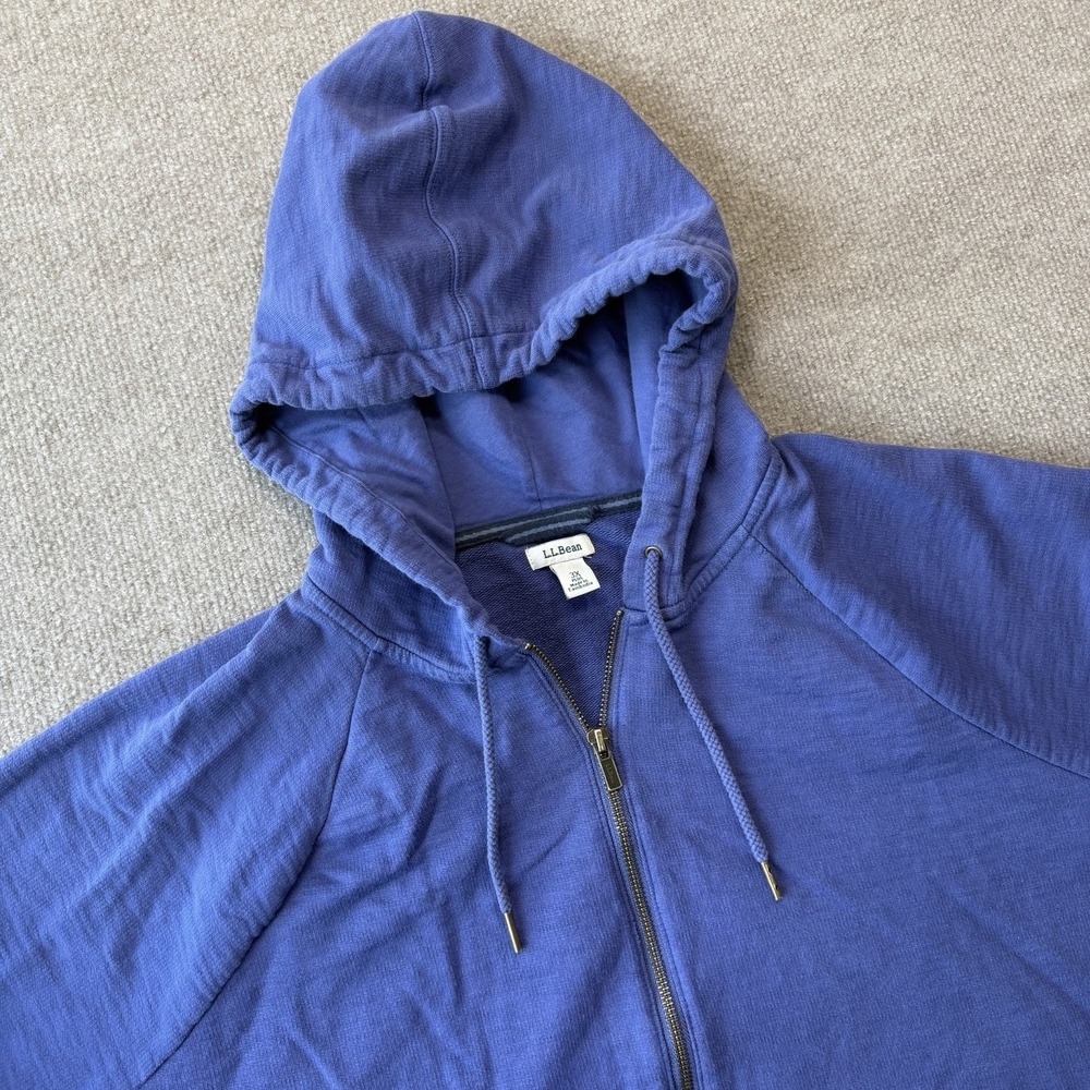 Vintage L.L.Bean Women's Full-Zip Purple Hoodie 3X Plus